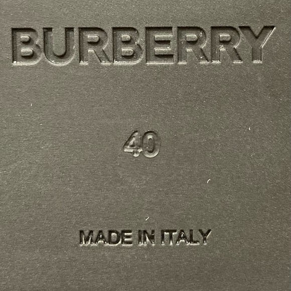 Burberry Emile Embossed Black Leather Loafer Size EU 40 Men’s US 7 Womens 10 - Picture 13 of 15